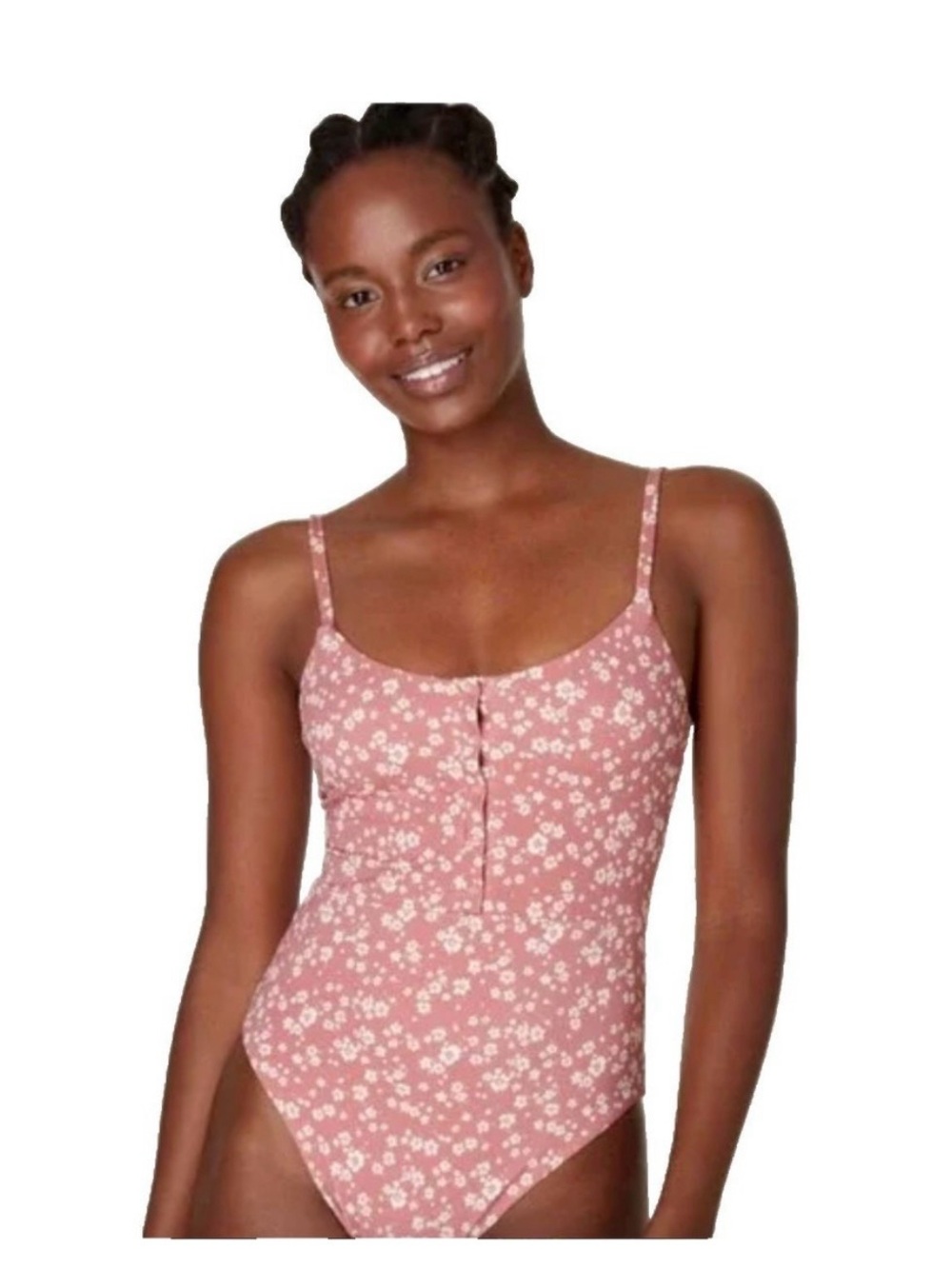 Andie Dusty Rose Floral One-Piece Swimsuit